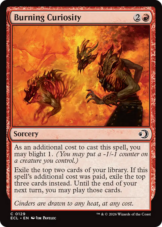 Burning Curiosity (0129) (ECL) - Foil