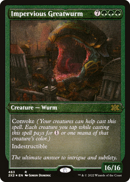 Impervious Greatwurm - Foil Etched