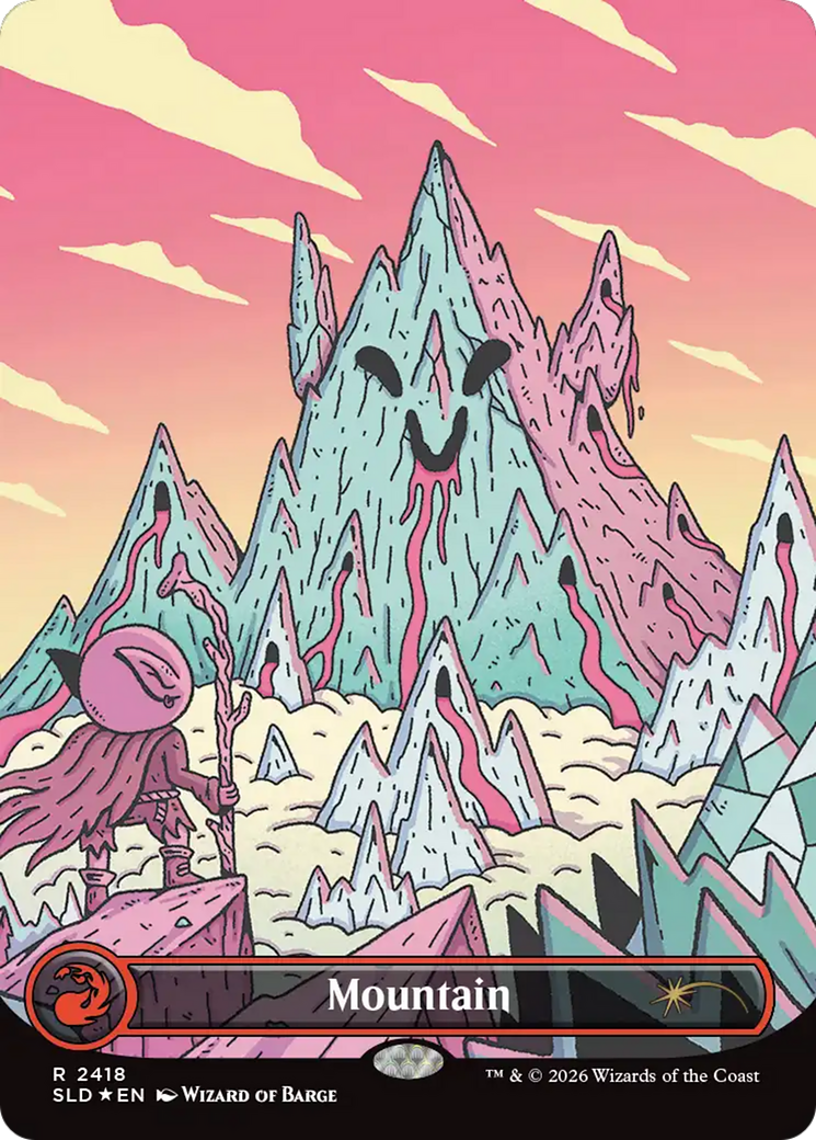 Mountain (2418) (Borderless) (SLD) - Foil