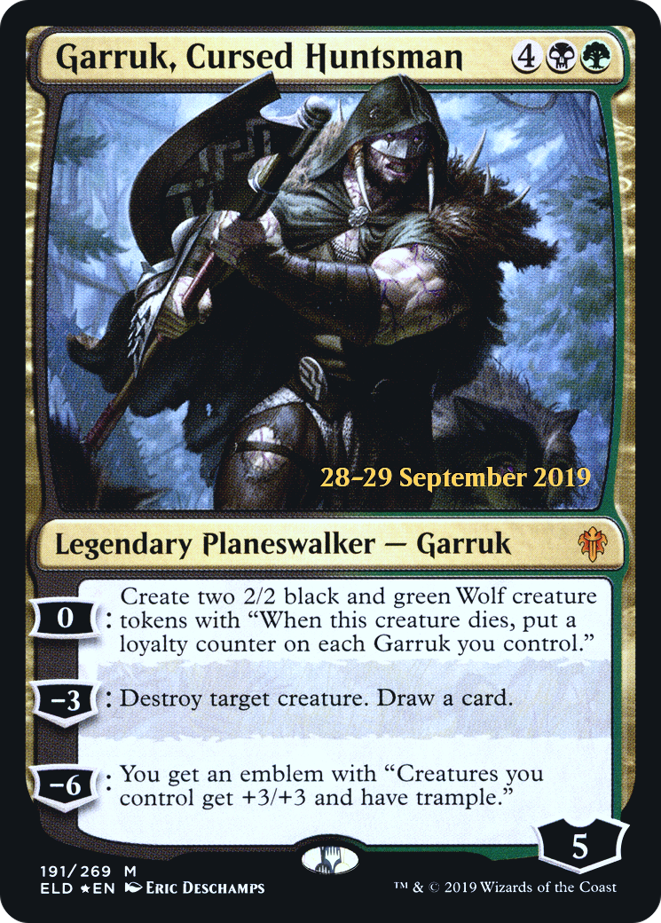 Garruk, Cursed Huntsman (191) (Prerelease) - Foil