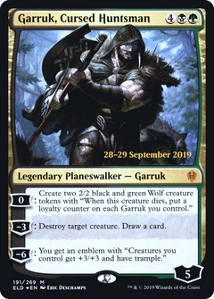 Garruk, Cursed Huntsman (191) (Prerelease) - Foil