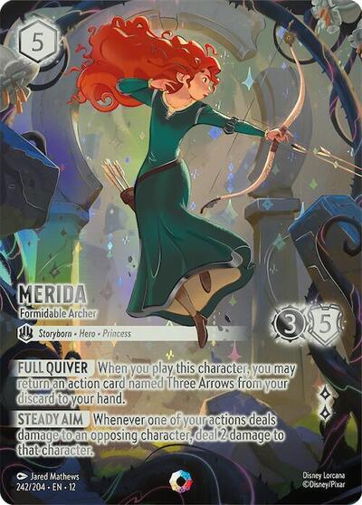Merida, Formidable Archer (Iconic) (0242) - Lore Star Foil
