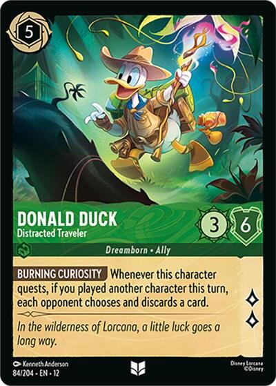Donald Duck, Distracted Traveler (0084) - Cold Foil
