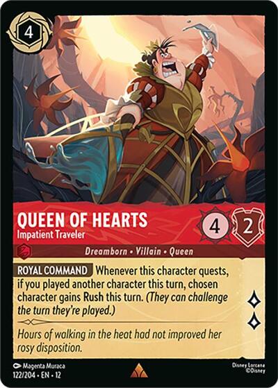 Queen of Hearts, Impatient Traveler (0122)