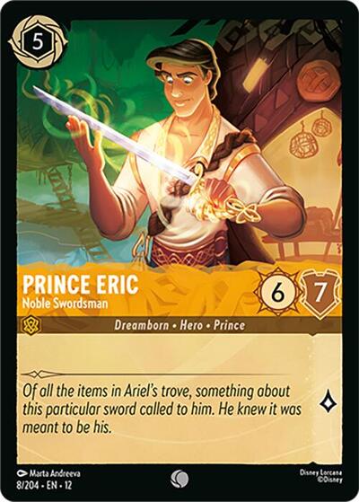 Prince Eric, Noble Swordsman (0008) - Cold Foil