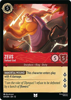 Zeus, Defiant God (0109) - Cold Foil