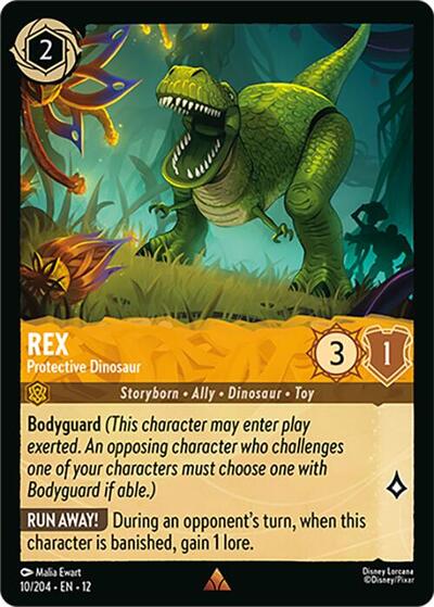 Rex, Protective Dinosaur (0010) - Cold Foil