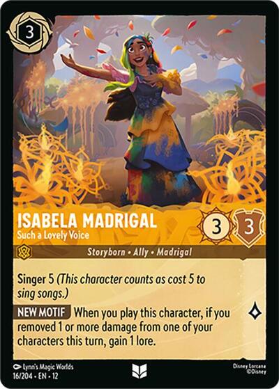 Isabela Madrigal, Such a Lovely Voice (0016) - Cold Foil