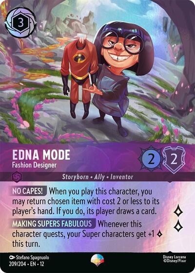Edna Mode, Fashion Designer (0209) - Rainbow Foil
