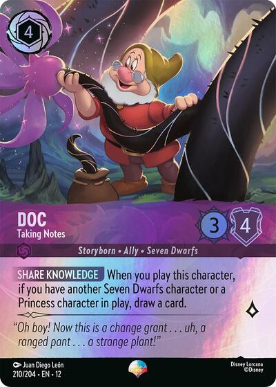 Doc, Taking Notes (0210) - Rainbow Foil
