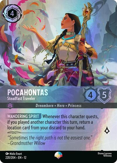 Pocahontas, Steadfast Traveler (0220) - Rainbow Foil