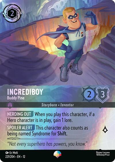 Incrediboy, Buddy Pine (0221) - Rainbow Foil