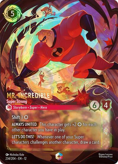 Mr. Incredible, Super Strong (0234) - Satin Holographic Foil