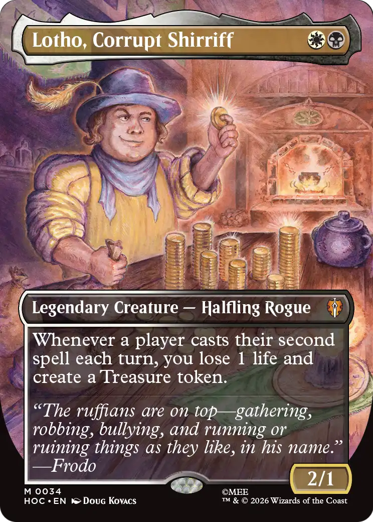 Lotho, Corrupt Shirriff (0034) (Borderless) (HOC) - Foil
