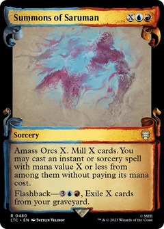 Summons of Saruman (0480) (Showcase) - Silver Foil