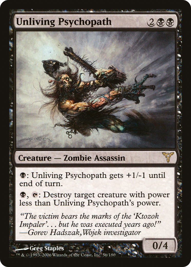 Unliving Psychopath - Foil
