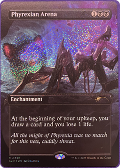 Phyrexian Arena (2333) (Borderless) - Confetti Foil sld