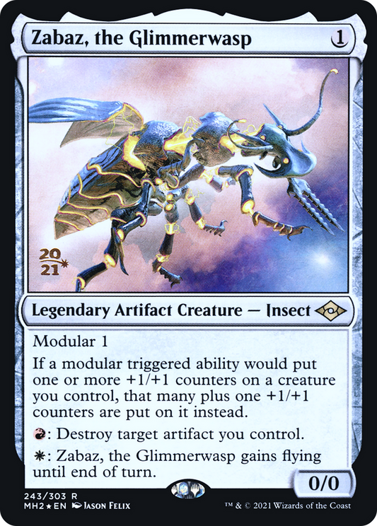 Zabaz, the Glimmerwasp (243) (Prerelease) - Foil