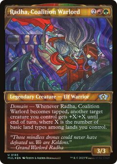 Radha, Coalition Warlord (0185) (Showcase) - Halo Foil