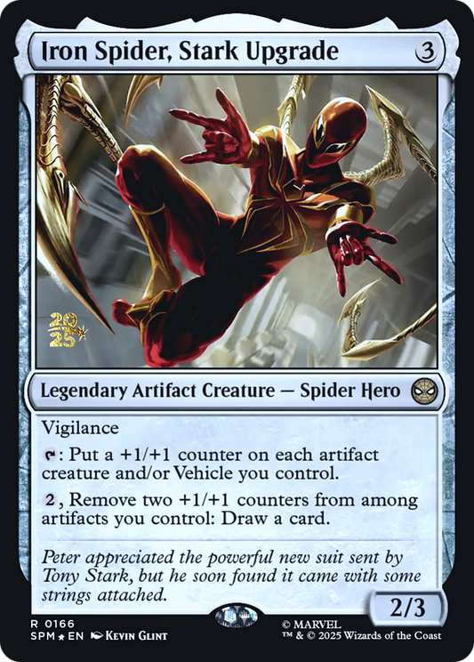 Iron Spider, Stark Upgrade (0166) (Prerelease) - Foil pspm