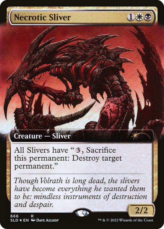 Necrotic Sliver (666) (Extended Art) - Foil