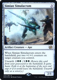 Simian Simulacrum (205) (Prerelease) - Foil