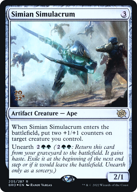 Simian Simulacrum (205) (Prerelease) - Foil
