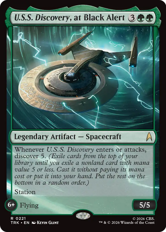 U.S.S. Discovery, at Black Alert (TRK) - Foil