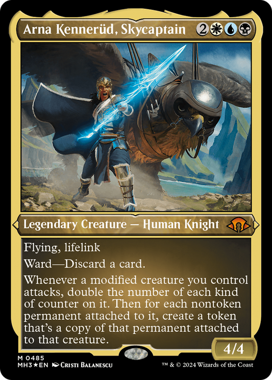 Arna Kennerud, Skycaptain (0485) - Foil Etched
