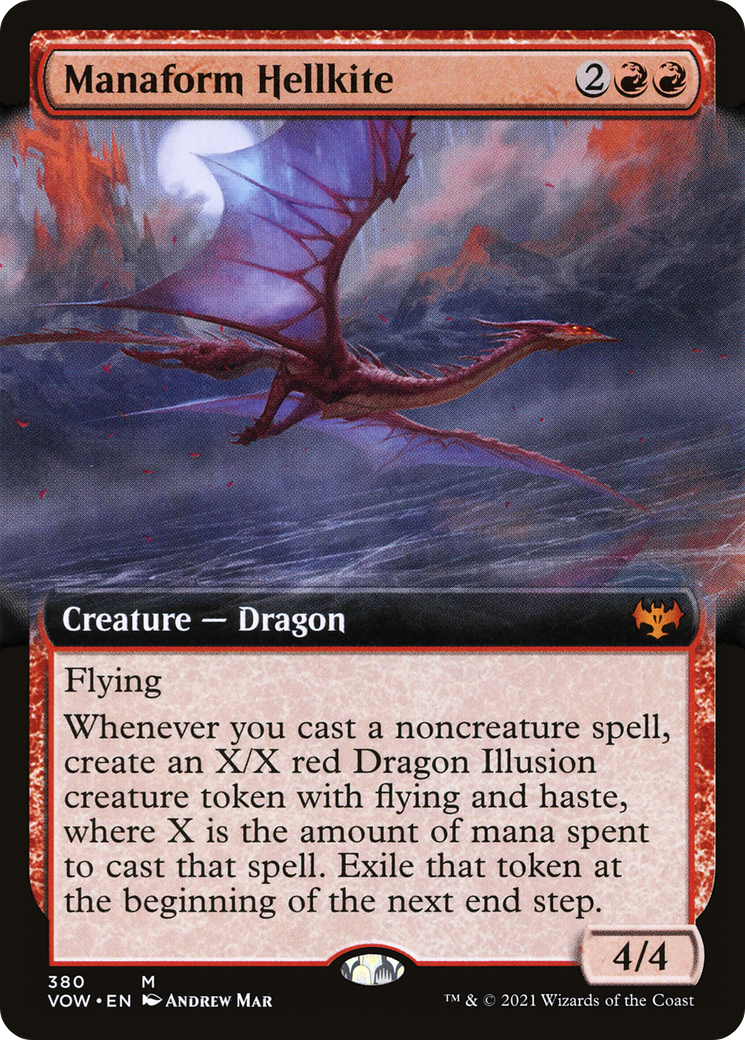 Manaform Hellkite (380) (Extended Art) - Foil