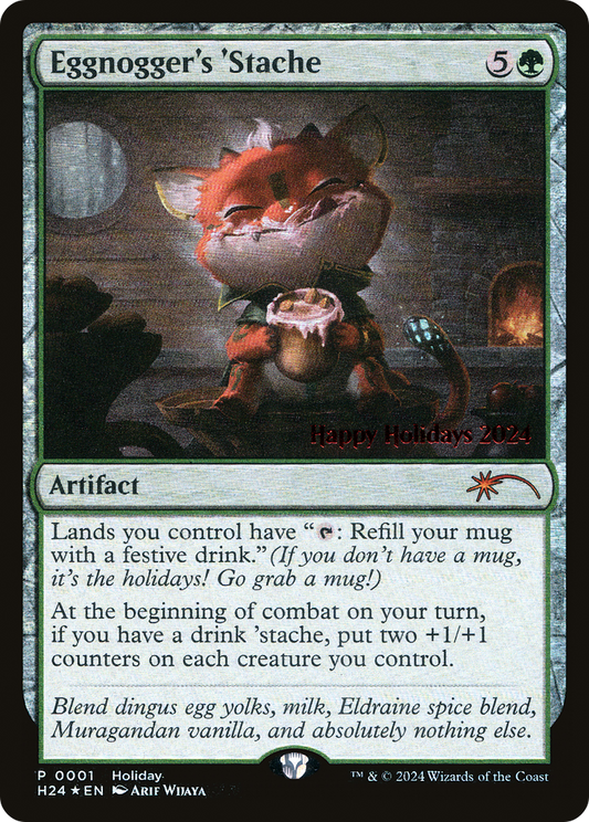 Eggnogger's 'Stache (0001) (Holiday) - Foil