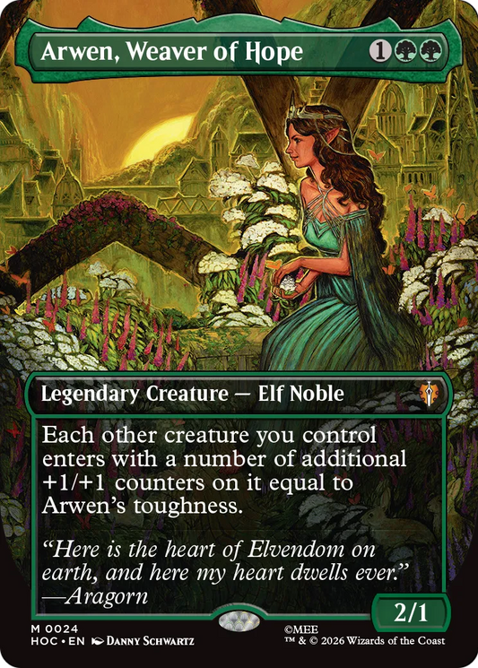 Arwen, Weaver of Hope (0024) (Borderless) (HOC) - Foil