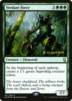 Verdant Force (187) (Prerelease) - Foil