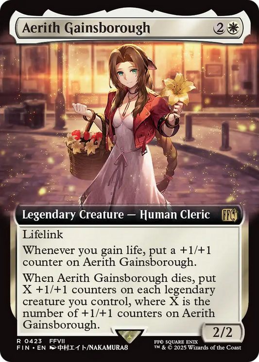 Aerith Gainsborough (0423) (Extended Art) - Foil
