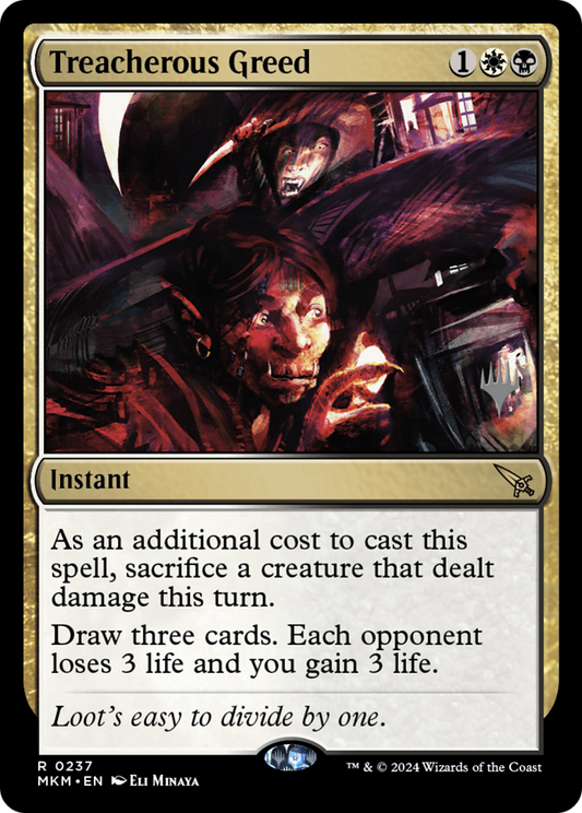 Treacherous Greed (0237) (Promo Pack) - Foil