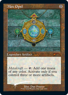 Mox Opal (1072) (Retro Frame) - Foil Etched