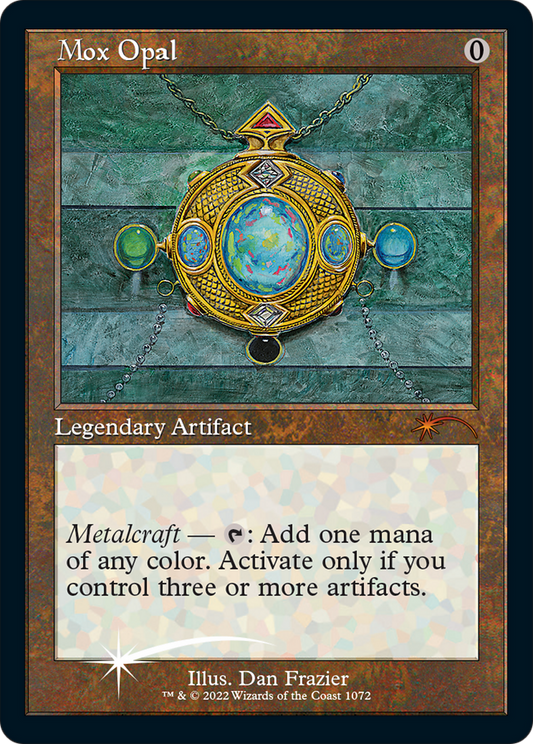Mox Opal (1072) (Retro Frame) - Foil Etched