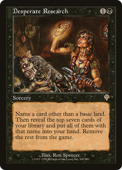Desperate Research - Foil