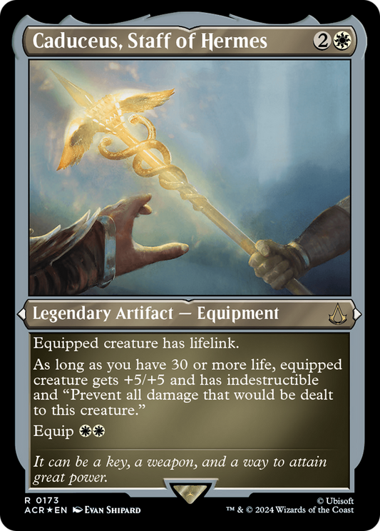 Caduceus, Staff of Hermes (0173) - Foil Etched