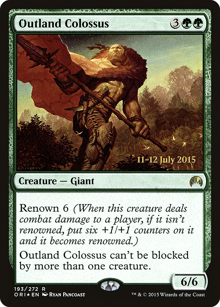 Outland Colossus (193) (Prerelease) - Foil