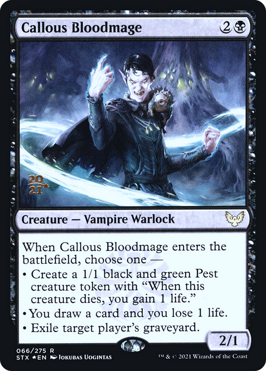 Callous Bloodmage (066) (Prerelease) - Foil