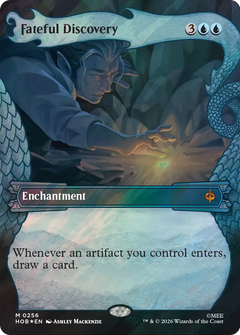 Fateful Discovery (0256) (Borderless) (Dragon Hoard Frame) (HOB) - Surge Foil