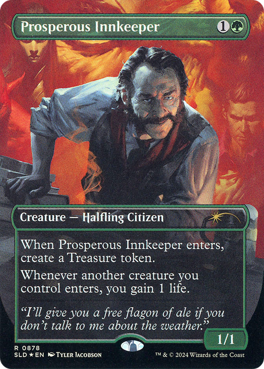 Prosperous Innkeeper (0878) (Borderless) - Rainbow Foil