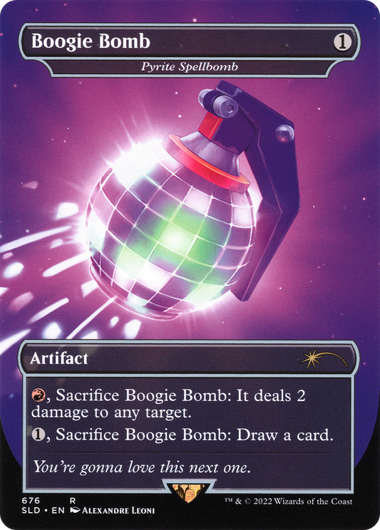 Boogie Bomb [Pyrite Spellbomb] (676) (Borderless) - Foil