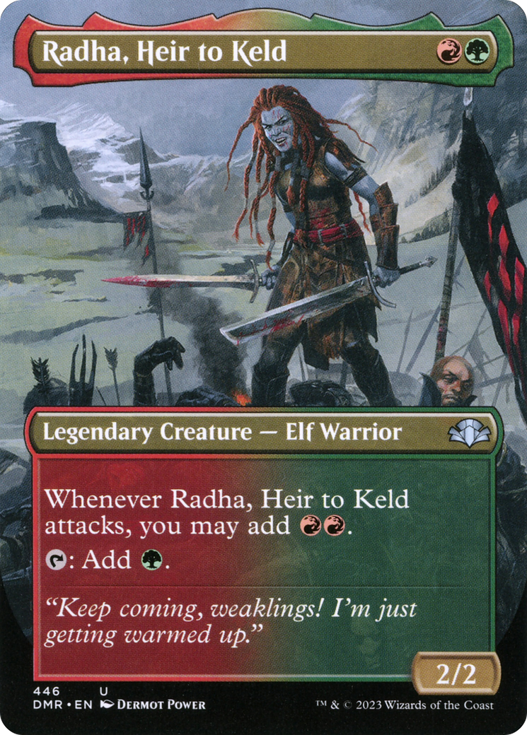 Radha, Heir to Keld (446) (Borderless) - Foil