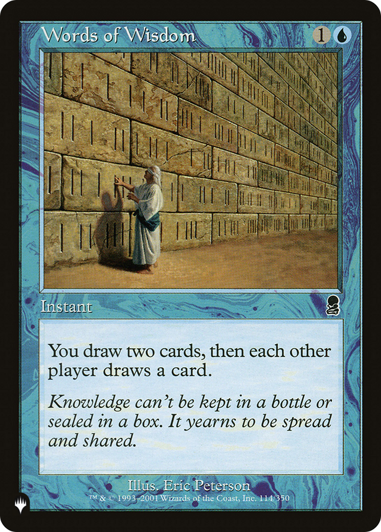 Words of Wisdom (ODY-114) (Retro Frame) (PLST)