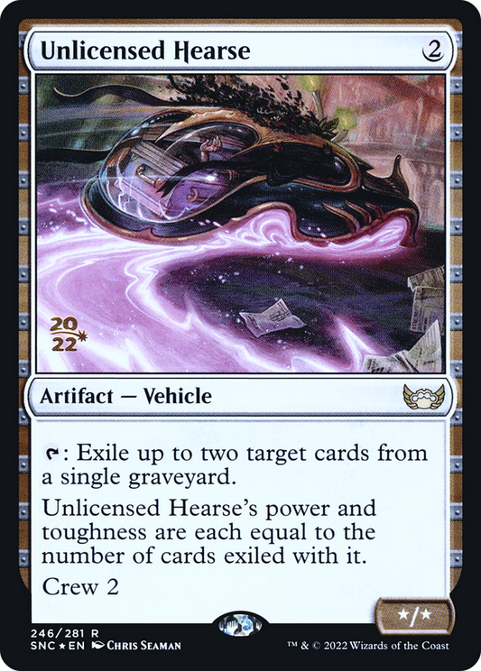 Unlicensed Hearse (246) (Prerelease) (PSNC) - Foil