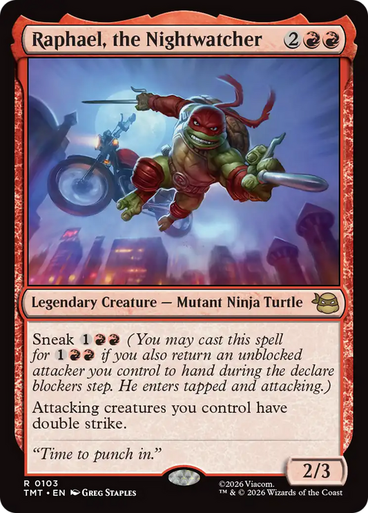 Raphael, the Nightwatcher (TMT) - Foil