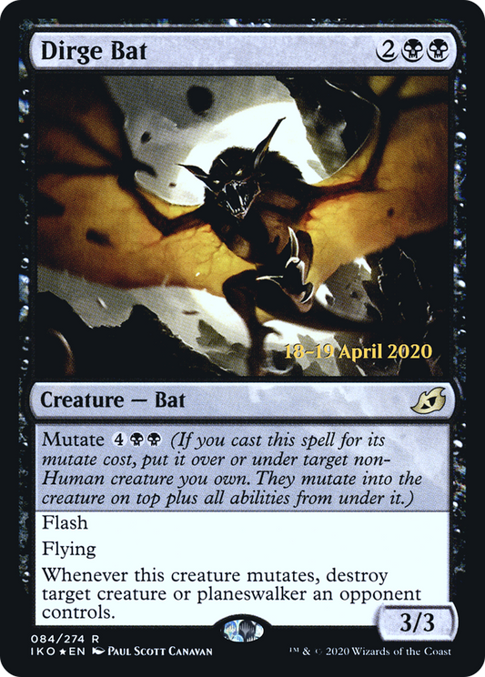 Dirge Bat (084) (Prerelease) - Foil