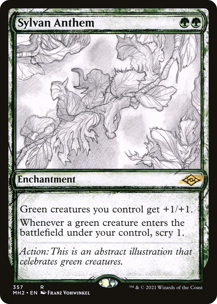 Sylvan Anthem (357) (Showcase) - Foil